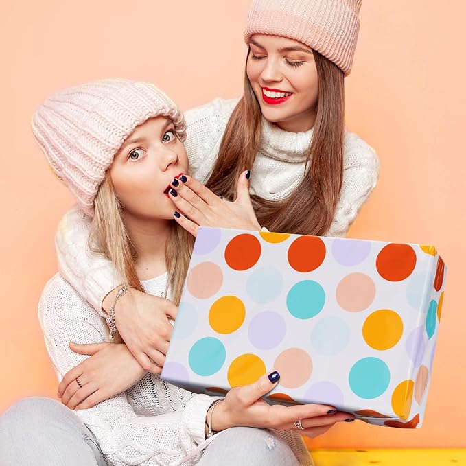 Metronic Poly Mailers 14.5x19 Inch 50pcs Shipping Bags for Clothes,Self Adhesive Shipping Envelopes for Small Business,Waterproof Mailers Poly Bags for Shipping,Packaging Mailing Bags Color Polka Dots