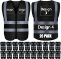 BeautyWill Custom Logo Safety Vest S,M,L,XL,2XL,3XL,4XL Personalized Safety Vest High Visibility Apparel