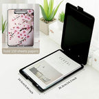 A4 Clipboards,Folder Clipboard with Storage Cherry Blossom Heavy Duty Clip Boards Waterproof Nursing Plastic File Folder Storage Box Clipboard Case for Teacher,Doctor,Office