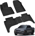 LASFIT Floor Mats for Hyundai Santa Cruz 2026 2025 2024 2023 2022, Custom Fit TPE All Weather Floor Liners 1st & 2nd Row Car Mats Accessoires for Hyundai Santa Cruz 2022-2026, Black