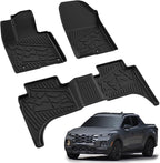 LASFIT Floor Mats for Hyundai Santa Cruz 2026 2025 2024 2023 2022, Custom Fit TPE All Weather Floor Liners 1st & 2nd Row Car Mats Accessoires for Hyundai Santa Cruz 2022-2026, Black