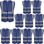 zojo High Visibility Reflective Vests,Adjustable Size,Lightweight Mesh Fabric, Wholesale Safety Vest for Outdoor Works