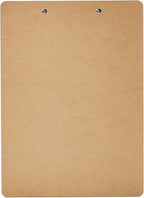 Amazon Basics Hardboard Office Clipboard, 6-Pack, Brown