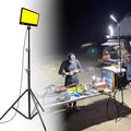 CONPEX Corded Led Camping Lights 23000 Lumens Telescoping Camping Light Tripod, Night Fishing Lights for Bank Portable Outdoor Light with Stand Led Work Light Camp Light Telescopic 12V Light Campsite