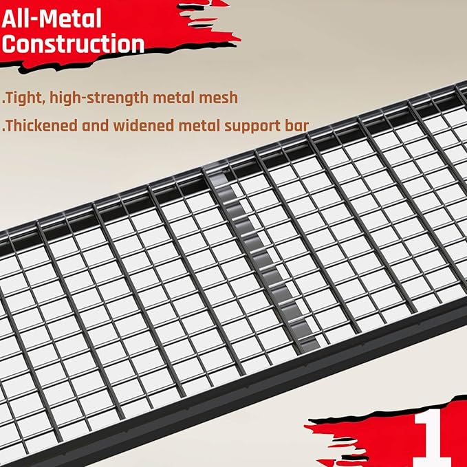 7-Tier Heavy Duty Garage Shelving Units, 65" Wide Deep Storage Shelves,Black Metal Garage Shelves,Steel Shelf,Large Storage Rack,Industrial Shelving for Shop, 65" W x 24" D x 96" H, 2 Pack