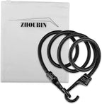 ZHOUBIN 48 Inch Black Bungee Cords with Hooks Heavy Duty, 1 Pcs