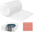 XYH Packing Foam Rolls,12 "Wide X 80' Length Foam Wrap Rolls, Moving, Shipping, Glasses, China, Dishes, Stuffing of Carton, with 30 Pcs Fragile Stickers.
