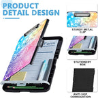 Pattern Design Clipboard with Storage - Heavy Duty Legal Size Clipboard, Ideal for Teachers, Nurses, Office Workers, Contractors, and Kids - 9.5 x 14.2 Inch (Flash Color)