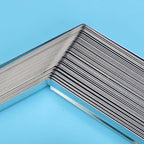 File Fasteners 2 - Hole Iron Clips 50pcs, 80mm Hole Pitch, Durable Metal Paper Prong Fastener - Holds 350 Sheets, Rust, Easy Document Binding