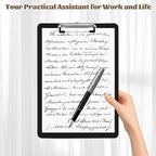 MIVIDE 30 Pack Black Clipboards, Black Plastic Clipboards Bulk, Plastic Office Clipboard 12 x 8.7 Inch Size Clipboard for Classroom, Teacher, Home, Office Supply