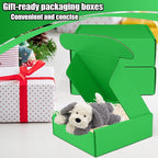 Small Shipping Boxes, 50 Pack Cardboard Box Corrugated Mailer Boxes Small Corrugated Boxes For Shipping Packaging Craft Gifts Giving Products, 6 x 4 x 1.6 Inches (Grass Green)