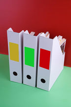 Royal Green Rectangular Stickers Color-Coding Labels for Organizing, Moving, and Storage Boxes 4" x 2" Stickers to Write On Name Tags, 48-Pack (8 Assorted Colors)