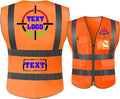 Personalized High Reflective Safety Vest Custom Hi Vis Safety Vest Men Women Construction Workwear Security Vest