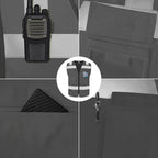 TCCFCCT Hi Vis Vest 5 Pockets High Visibility Reflective Safety Vest for Men Women, Neon Construction Vest with Horizontal Strip for Walkie-talkie and ID Card, Meets ANSI/ISEA Standards, Grey, 3XL