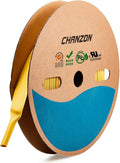 Chanzon 3/4" (20mm) Diameter Yellow Heat Shrink Tubing - 2:1 Ratio, 80Ft Roll (25M), Polyolefin Sleeving Wrap Shrinkable