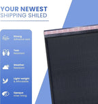 Black Small Bubble Mailers 4x8 Inch #000 | Thick Padded Poly Bubble Mailer Envelopes | 500 Pack Bulk | Trading Card Sports Card Shipping Made In USA