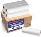 8 1/2" x 98' Thermal Fax Paper (6 Rolls/Case) - BPA Free