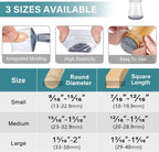 24 Pcs Chair Leg Floor Protectors Round, Silicone Felt Furniture Leg Pads Caps Covers for Hardwood Floors (Fit 8/16“ to 15/16”)