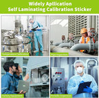300 Pack 0.5" x 1" Self Laminating Calibration Labels with O Ring Stickers for NIST & ISO-9000 Calibrations, Inventory, Quality Control Organization
