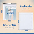 Fuxury Bubble Mailers 10x13 Inch White 250 Pack Bulk Padded Envelopes Thick Mailing Envelopes Bubble Opaque Padded Mailers Shipping Bags for Mailing Book Makeup Small Business