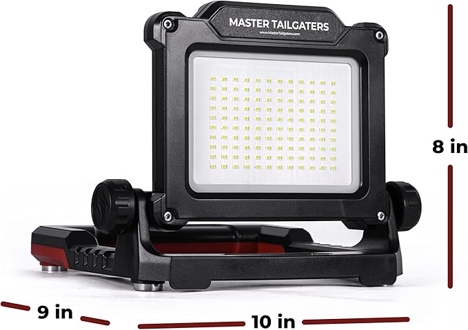 Master Tailgaters FLUD 4000 LED Work Flood Light Compatible for Makita 18v Battery