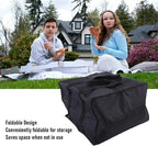 Asixxsix Insulated Pizza Delivery Bag, 20 x 20 x 14 inch Reusable Thermal Cooler Bag Keeps Food Warm, with Smooth Zip for Easy Access, for Catering Grocery Shopping