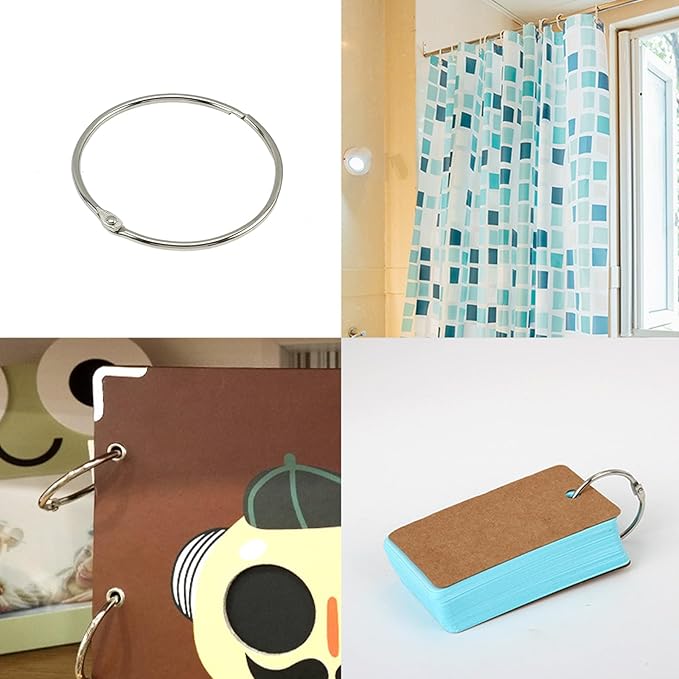 30Pcs Metal Binding Binder Rings Heavy Duty Document Rings for Binders Notebooks Journal School Office Accessories Binder Clips