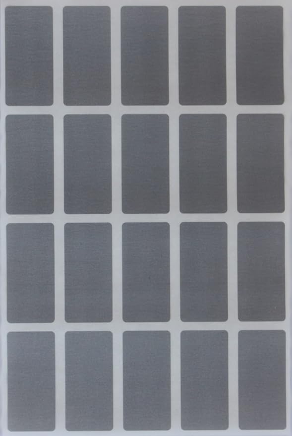 Royal Green Grey Adhesive Sticker Labels 1.57 inch x 0.75 inch (40mm x 19mm) - 1000 Pack