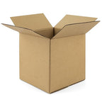Golden State Art, 7x7x7 Inches Brown Shipping Boxes 28 Pack, Corrugated Cardboard Box for Small Business Mailing, Shipping, Packaging
