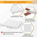 Frienda 8 Pcs Polyethylene Foam Sheet, 12 x 12 x 0.5 Inch Cuttable Packing Foam Pad Cushioning for Tool Box, Cases Craft Shipping Moving and Storage (White)