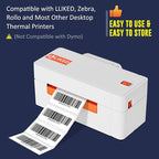 L LIKED 2" x 1" Direct Thermal Labels, Permanent Adhesive Barcode Adress Labels & Compatible with Rollo, Zebra and Other Desktop Printers (1 Roll, 1300 Labels)