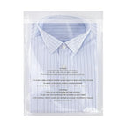 iMailer - 100 Count - 12" x 15" Clear Plastic Poly Bags with Suffocation Warning for Clothing, T-Shirts,Shipping, Packaging -Resealable Adhesive,Not Strong