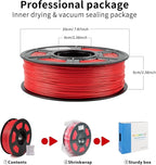 iSANMATE ASA Filament 1.75mm Bundle 2KG (4.4lbs), UV & Weather Resistant 3D Printer Filament Perfect for Outdoor Functional Parts, Blue+Red