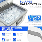 Cold Therapy Machine with Programmable Timer, Portable Ice Machine for Shoulder After Surgery,Shoulder Replacement Recovery System,Cryotherapy Pain Relief w/Compression Pad