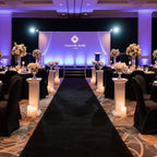 450 GSM Extra Thick Waterproof Black Carpet Runner for Events Decorations, 3X20 Ft Not Slip Black Runner Aisle Runway Rug for Wedding, Party, Banquet, Activity Entrance and Special Events Decorations