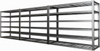 65" W Garage Shelving Heavy Duty, 6 Tier Garage Shelves, Adjustable Storage Shelving Unit, Commercial Metal Shelf for Warehouse, Pantry, School, Shop, 3 Pack