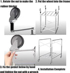 Commercial Laundry Cart 12 Bushel (400L) Collapsible Laundry Baskets with Wheels, Heavy Duty Industrial Rolling Baskets Trucks with Steel Frame and Waterproof Oxford Cloth, for Home Organizer Storage