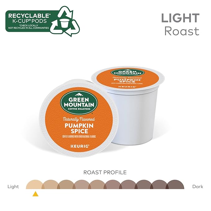Green Mountain Coffee Roasters Seasonal Selections Pumpkin Spice 12 Count