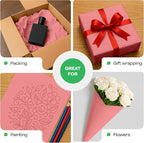 12" x 1200" (100 ft) Pink Kraft Paper Roll, Pack of 2 - USA-Made Quality Craft Paper for Gift Wrapping, Kids' Arts & Crafts, School Projects - 100% Recycled, 50 lb Natural Material by IDL Packaging