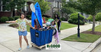Basket Trucks,Service Carts Blue 20 Bushel Knock Down Truck,Carts, 20.0 cu. ft, 600 lb, 48" L X 32" W X 37" H Capacity