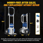 Electric Stair Climber 1200W Electric Stair Climbing Hand Truck 463LBs Load Capacity Powered Hand Trolley Stair Climbing Cart Electirc Dolly with Brake System - XSTO ZW7210GC