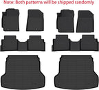 KELCSEECS® Floor Mats & Cargo Liner Custom for Kia Forte 2024 2023 2022 2021 2020 2019,All Weather Protection TPE Floor Liners Front& Rear Row Full Set Kia Forte Accessories Black