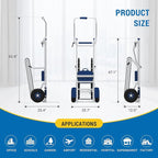 Electric Track Stair Climbing Hand Truck with Brakes 331 lbs Capacity (XSTO CT150PB)