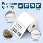 12 Rolls 4" x 3" Direct Thermal Labels - Shipping & Multipurpose Paper for Barcode Postage - Adhesive & Perforated, Compatible with Zebra Desktop Printers & Rollo Label Printer,500pcs/Roll