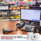 3 1/8 x 230ft Thermal Paper 32 Rolls - 80mm Receipt Cash Register Paper, Fits Credit Card POS Square Terminal Printer - Fits Star Micronics TSP100 TSP143 Epson