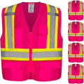 KAYGO Safety Vest with Pockets - High Visibility Reflective Vest ANSI Class 2 Construction Vest