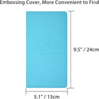 Car Insurance and Registration Holder, 9.5 x 5 Inch PU Leather Vehicle Glove Box Organizer Wallet Case for Insurance Card, Driver License, Paperwork - Mint Green