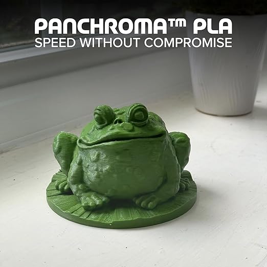 Panchroma PLA Jungle Green 3D Printer Filament, 1.75mm, 1kg Spool, Easy to Print, High Speed Printing, Tangle Free, AMS Compatible, Perfect for Toys, Decor, Miniatures, Models & Cosplay