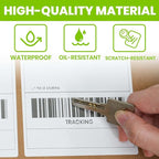 ADHES 4x6 Thermal Shipping Labels 10 Pack – 220 Labels Per Roll, 2200 Total, Top-Coated Strong Adhesive Thermal Label Printer Paper, BPA/BPS Free 4x6 Shipping Labels for Mailing and Packaging