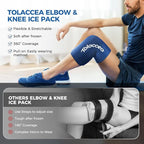 Tolaccea Hot & Cold Therapy Flexible Ice Packs (Blue, X-Large)